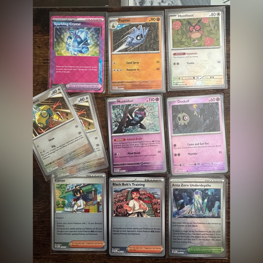 Prismatic evolutions poke ball card lot
